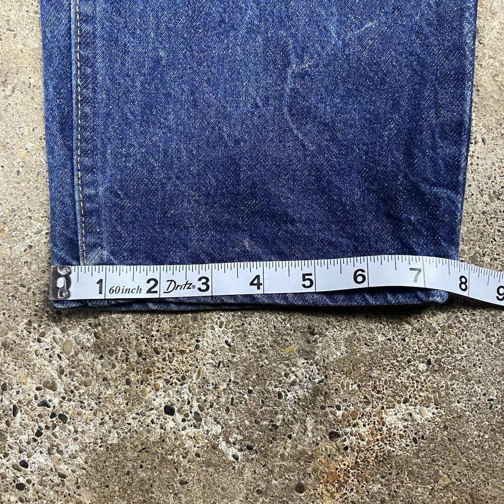 Vintage 80s Levi's 505 Jeans Size 36x33 Blue Denim Medium Wash Orange Tab - Picture 6 of 8
